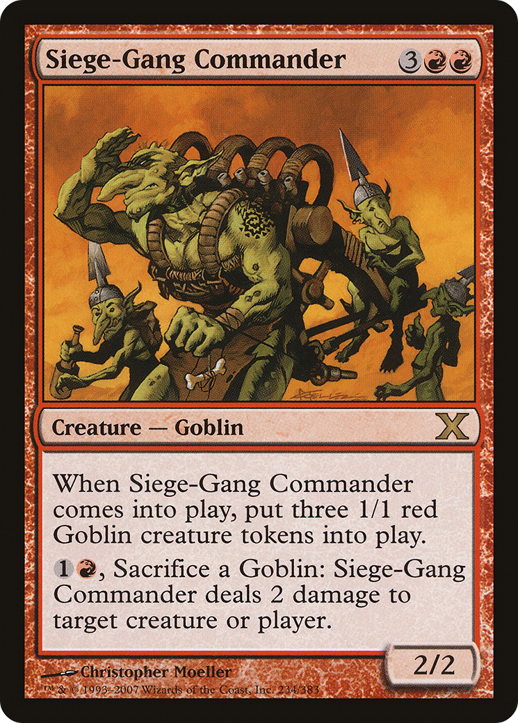 Siege-Gang Commander (10E-234) - Tenth Edition