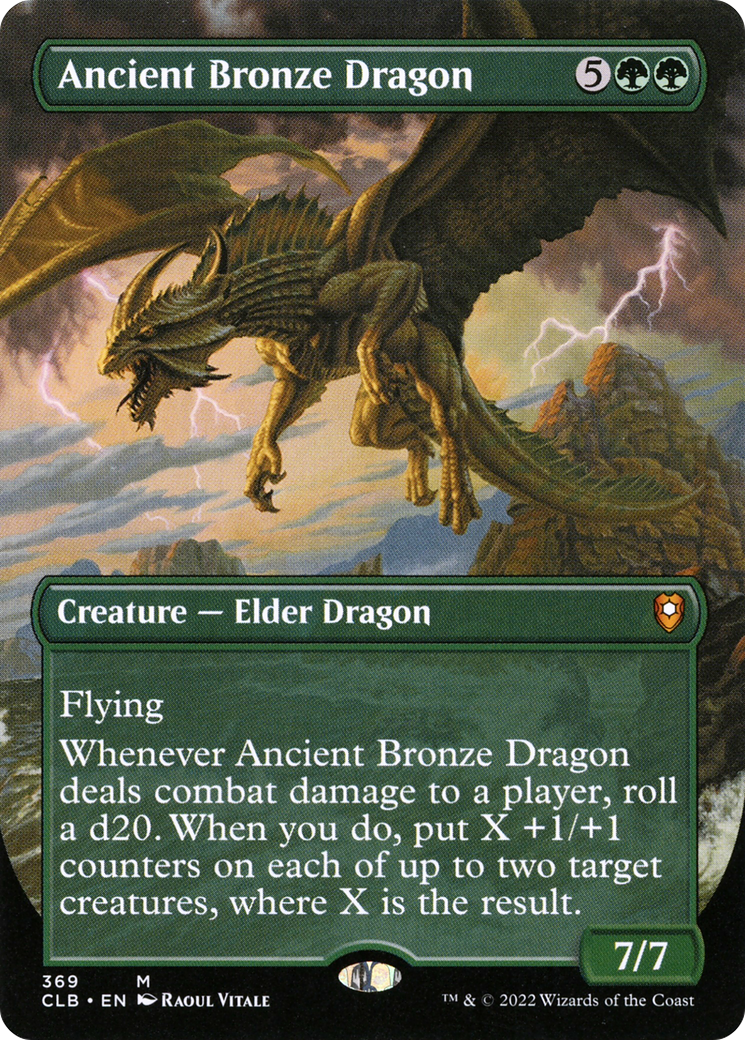 Dragon de bronze antique (CLB-369) - Commander Legends : La Bataille de Baldur's Gate (sans bordure) Foil 