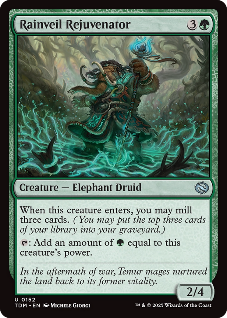 Rainveil Rejuvenator (TDM-152) - Tarkir : Dragonstorm Foil 