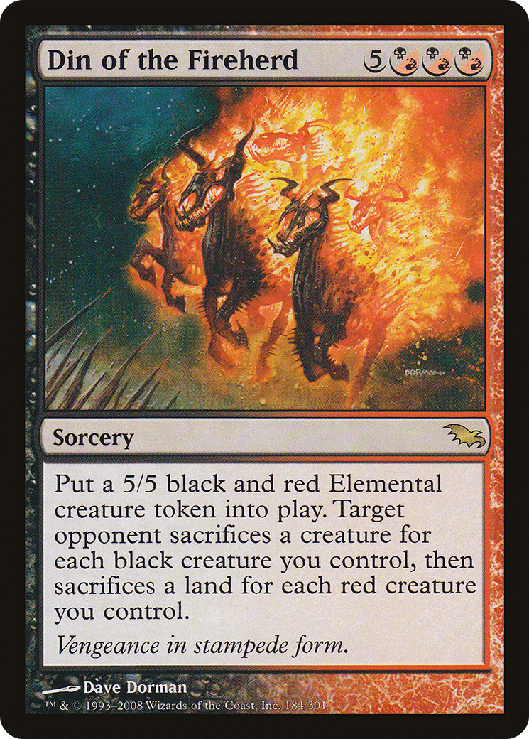 Le Bruit du Troupeau de Feu (SHM-184) - Shadowmoor Foil 