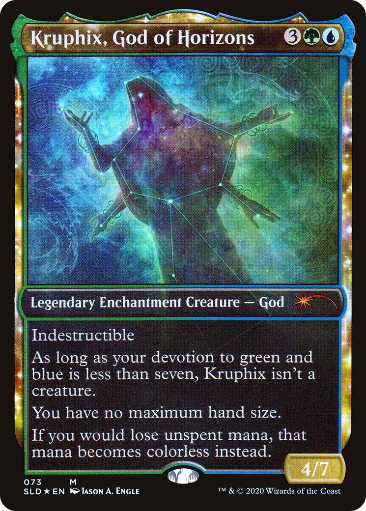 Kruphix, God of Horizons (SLD-073) - Secret Lair Drop: (enchantment, Showcase) Foil