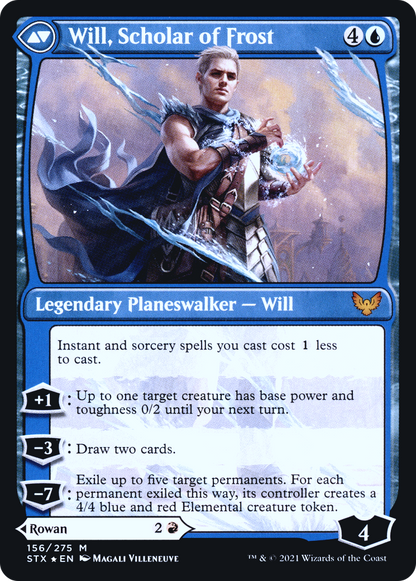 Rowan, érudit des étincelles // Will, érudit du givre (PSTX-156S) - Strixhaven : Cartes promotionnelles de l'École des mages 
