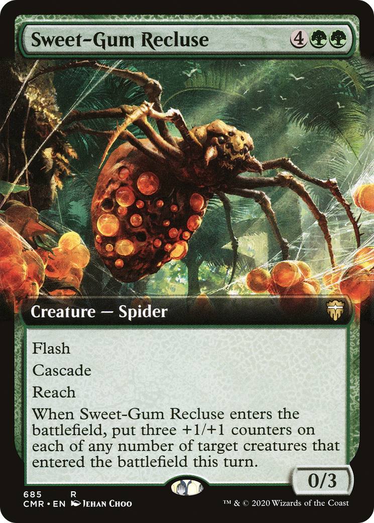 Sweet-Gum Recluse (Extended Art) (CMR-685) - Commander Legends: (Extended Art) Foil