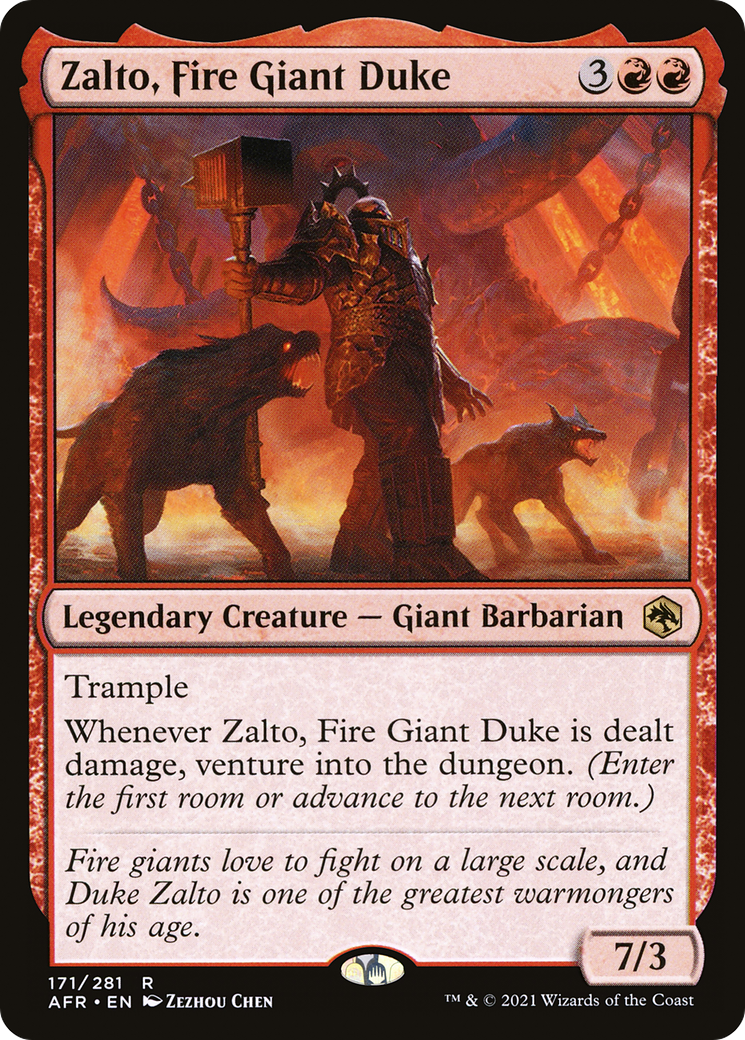 Zalto, Fire Giant Duke (AFR-171) - Adventures in the Forgotten Realms Foil