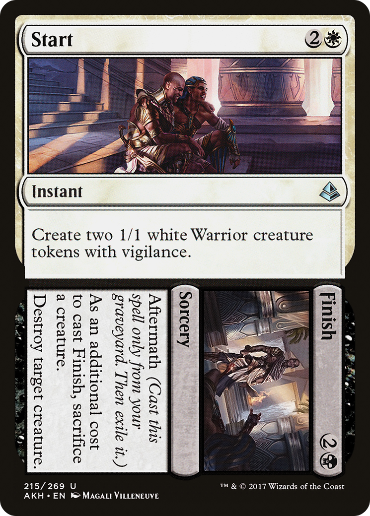 Début // Fin (AKH-215) - Feuille d'Amonkhet 