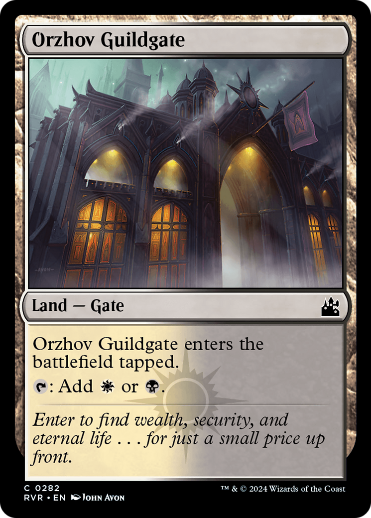 Porte de la guilde d'Orzhov (RVR-282) - Feuille remasterisée de Ravnica 