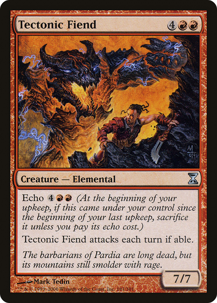 Tectonic Fiend (TSP-181) - Spirale temporelle 