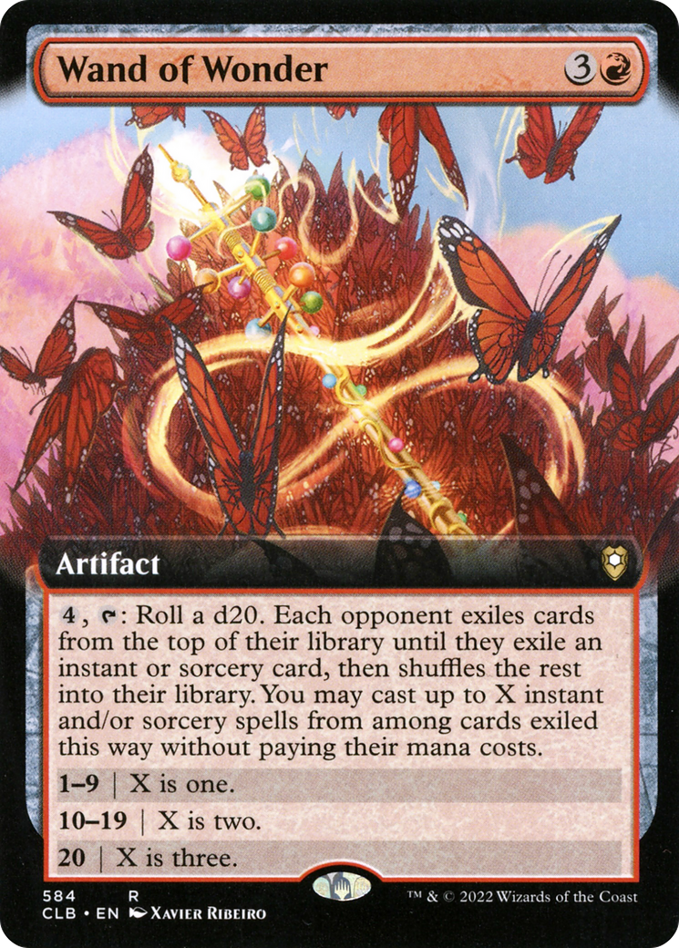 Baguette magique (CLB-584) - Commander Legends : La Bataille de Baldur's Gate : (Illustration étendue) Foil 