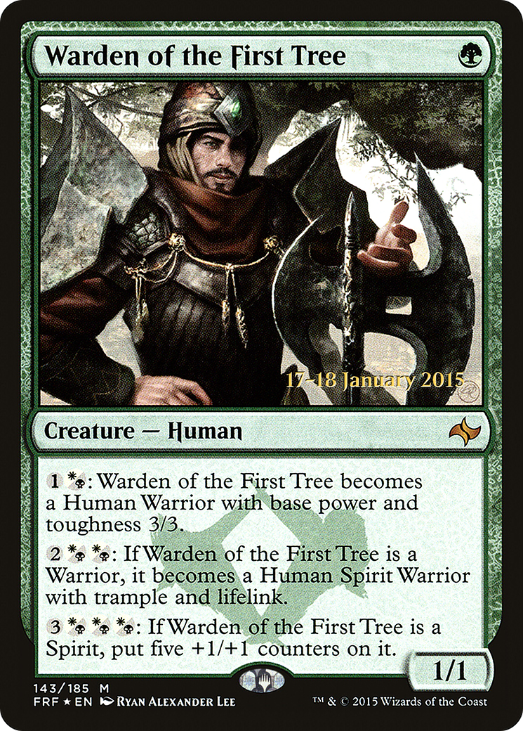 Warden of the First Tree (PRE-143S) - Fate Reforged Promos Foil