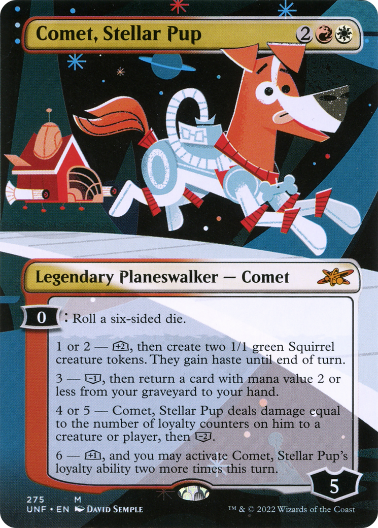 Comète, Stellar Pup (UNF-275) - Unfinity : (Vitrine) (Sans bordure) Feuille 