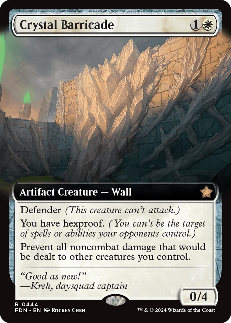 Barricade de cristal (FDN-444) - Fondations : (Extended Art) 