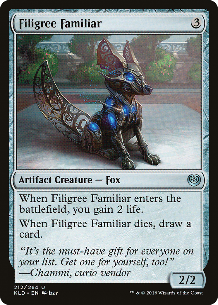 Familier en filigrane (KLD-212) - Feuille de Kaladesh 