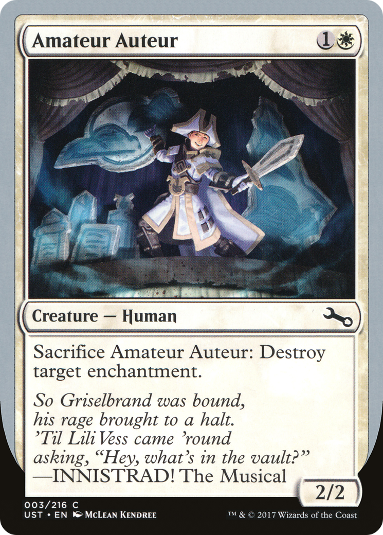 Amateur Auteur (UST-03B) - Foil instable