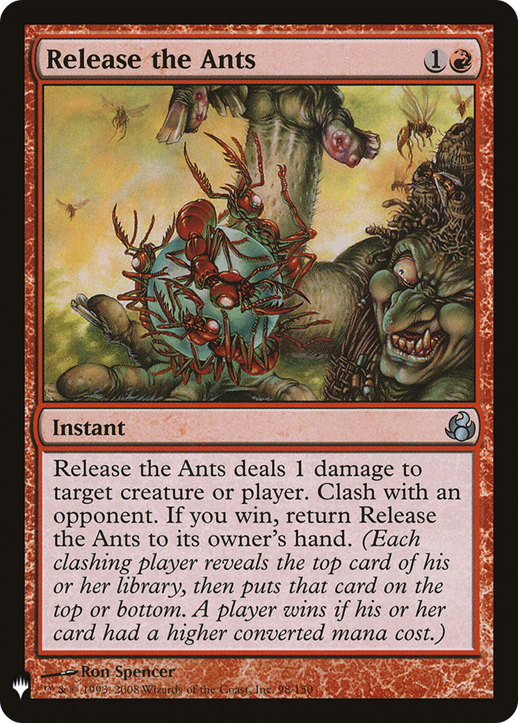 Release the Ants (LIST-MOR-98) - The List
