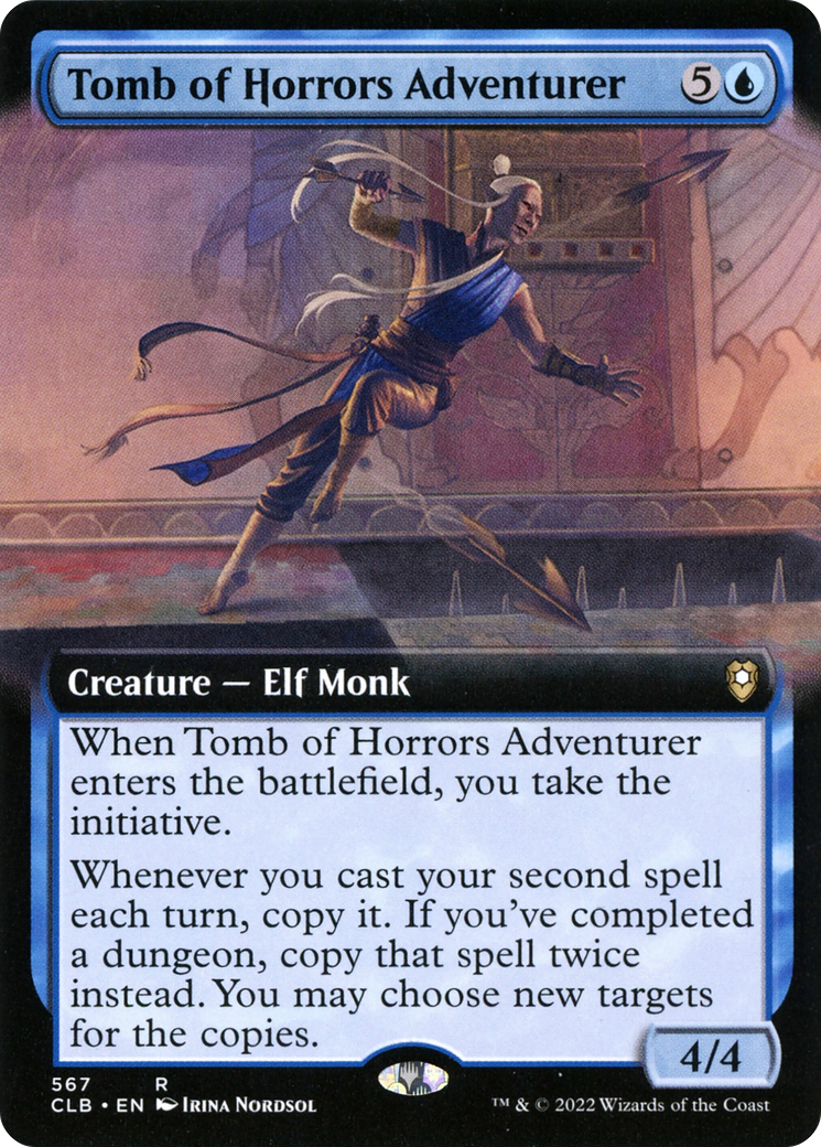 Tomb of Horrors Adventurer (Extended Art) (CLB-567) - Commander Legends: Battle for Baldur's Gate: (Extended Art) Foil
