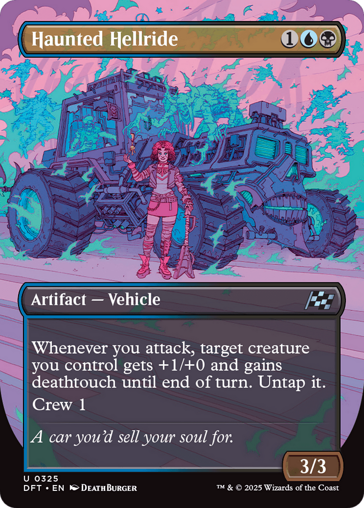 Haunted Hellride (DFT-325) - Aetherdrift (Borderless) Foil