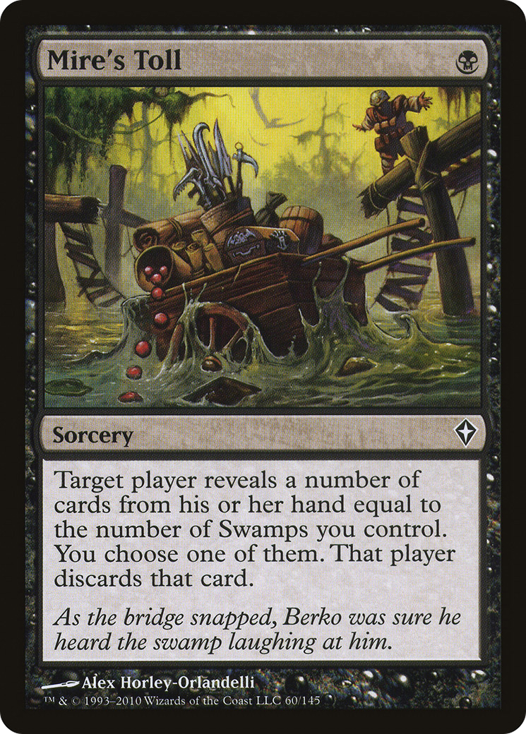 Mire's Toll (WWK-060) - Worldwake Foil