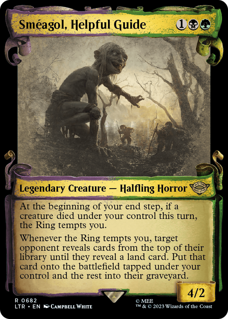 Smeagol, Helpful Guide (Showcase Scrolls) (LTR-682) - The Lord of the Rings: Tales of Middle-earth: (Showcase) Foil