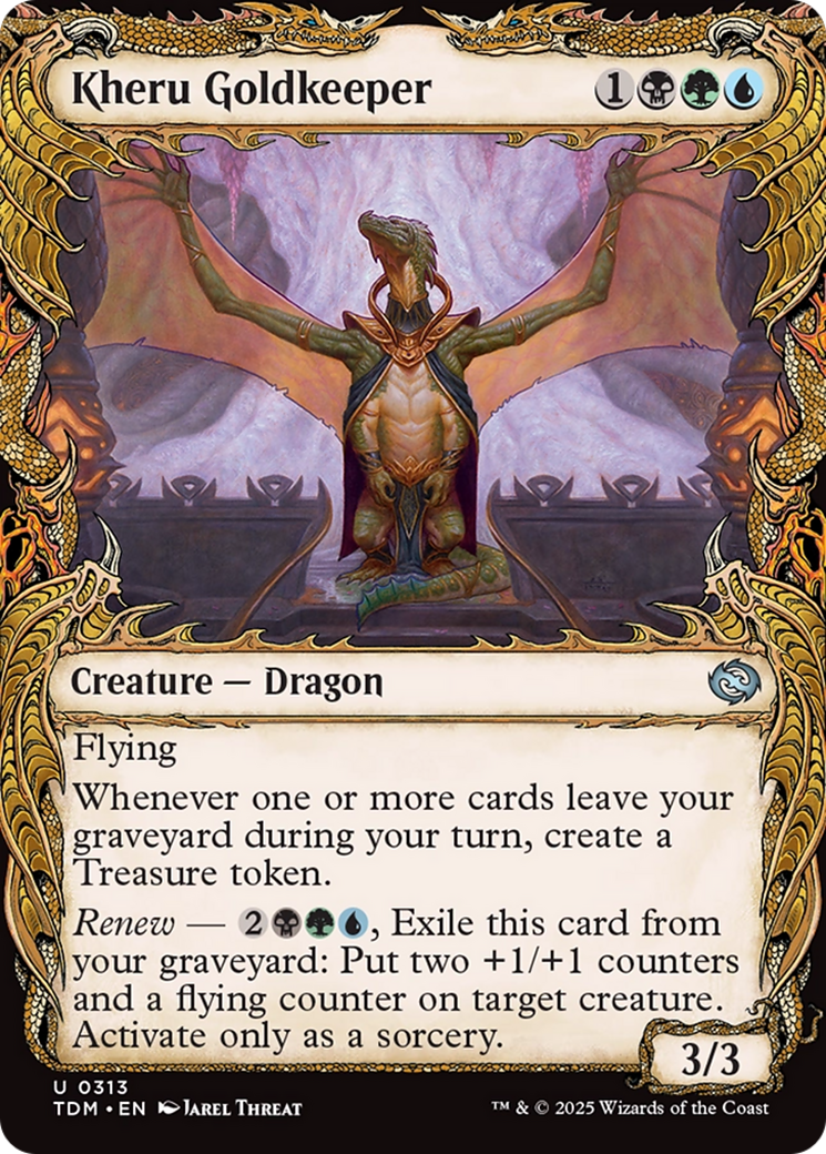 Kheru Goldkeeper (Vitrine) (TDM-313) - Tarkir : Dragonstorm Foil 