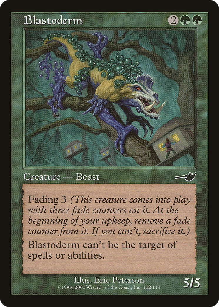 Blastoderme (NEM-102) - Feuille Nemesis 