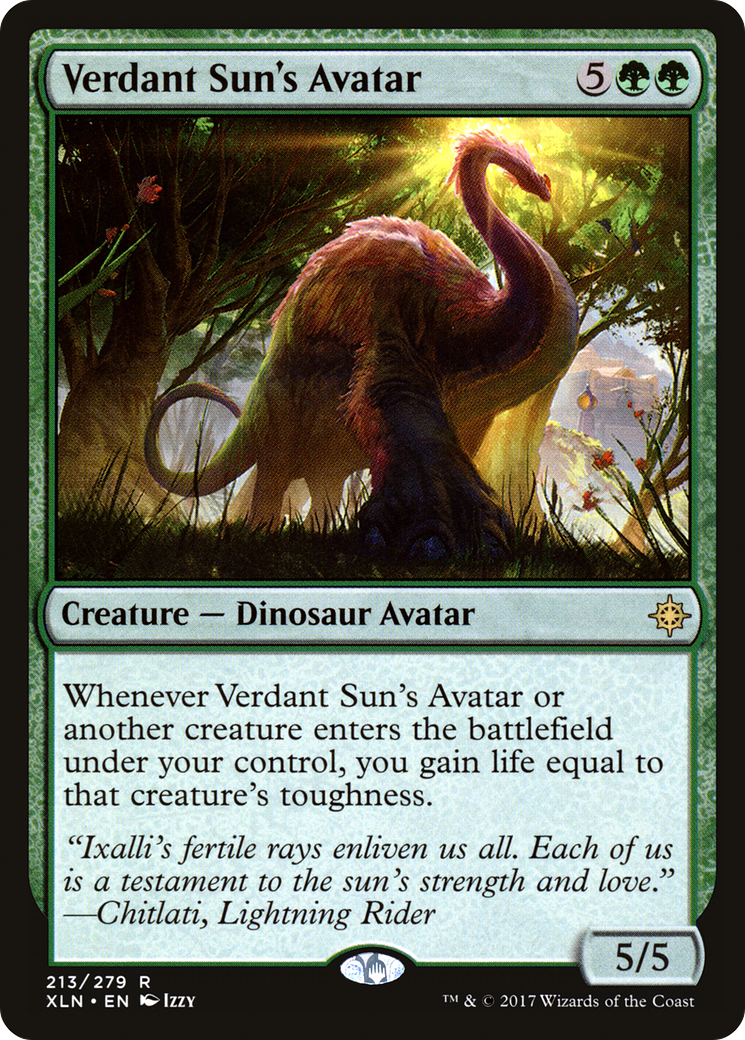 Avatar du Soleil verdoyant (XLN-213) - Ixalan Foil