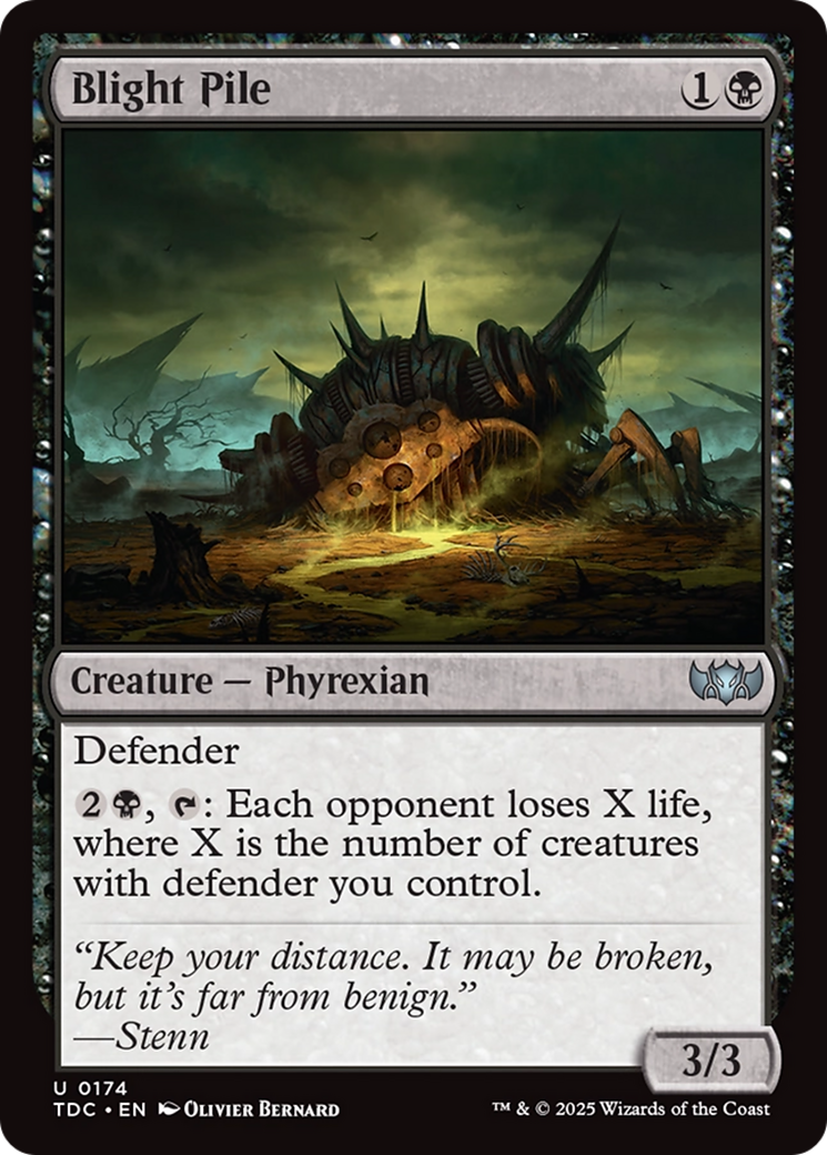 Pile de fléaux (TDC-174) - Commandant : Tarkir : Tempête de dragons 
