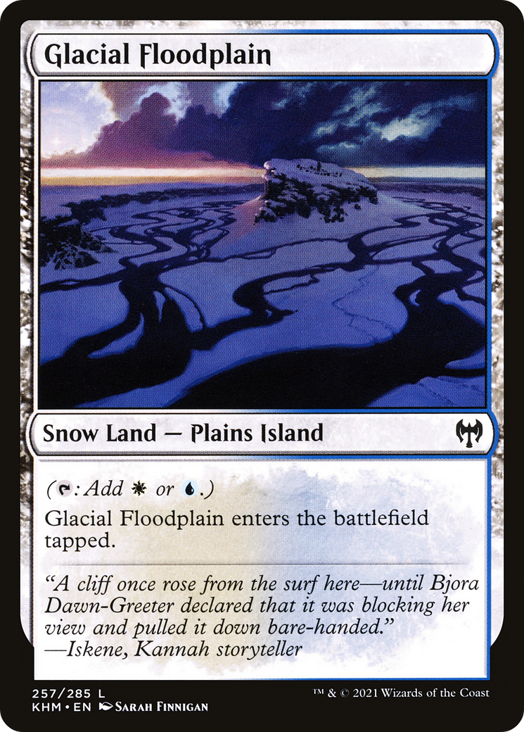 Plaine inondable glaciaire (KHM-257) - Kaldheim : (neige) 