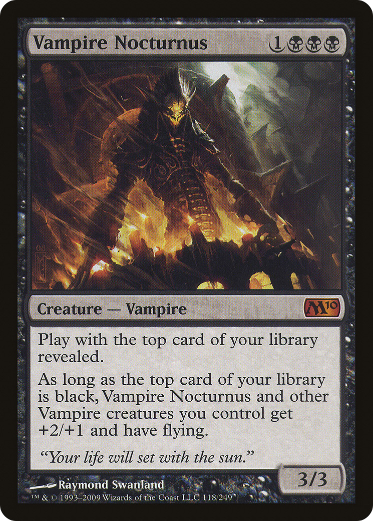 Vampire Nocturnus (M10-118) - Magic 2010 Foil