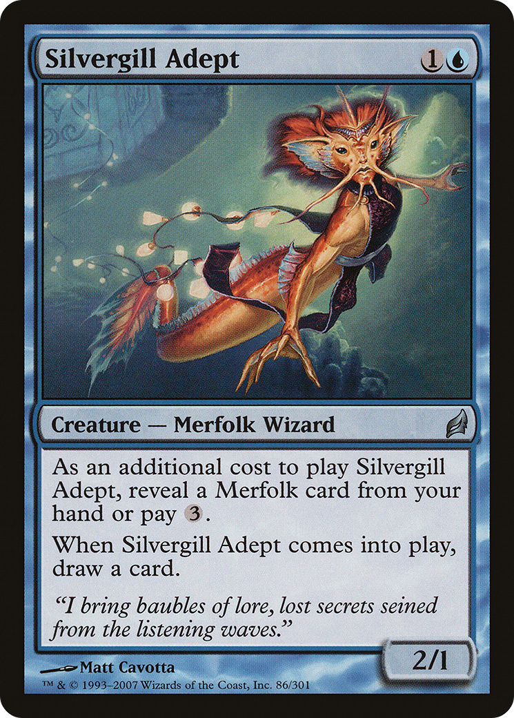 Silvergill Adept (LRW-086) - Lorwyn Foil 