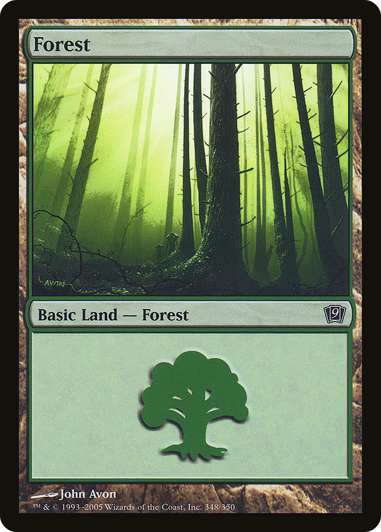 Forest (348) (9ED-348★) - Ninth Edition Foil