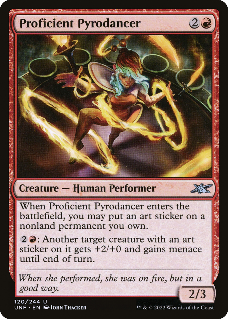 Proficient Pyrodancer (UNF-120) - Unfinity