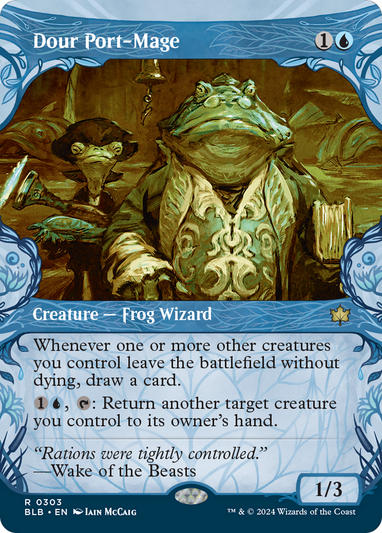 Dour Port-Mage (BLB-303) - Bloomburrow : (Vitrine) Feuille 