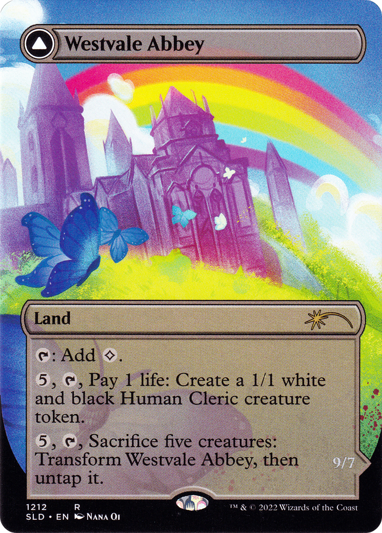 Westvale Abbey (Display Commander) - Thick Stock (SLD-1212) - Secret Lair Drop (Borderless)