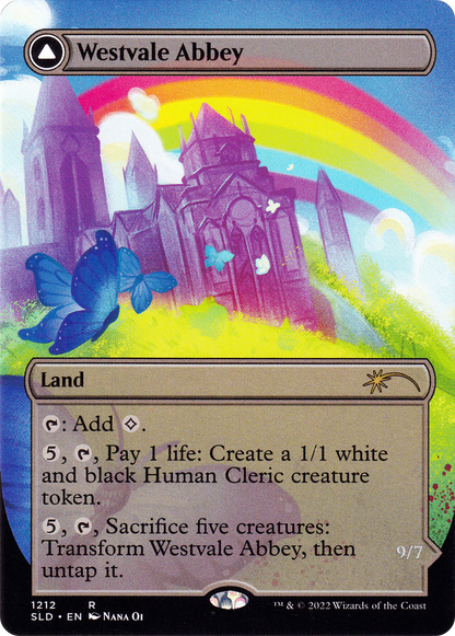 Westvale Abbey (Display Commander) - Thick Stock (SLD-1212) - Secret Lair Drop (Borderless)