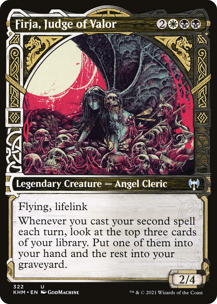 Firja, Judge of Valor (Showcase) (KHM-322) - Kaldheim: (Showcase)