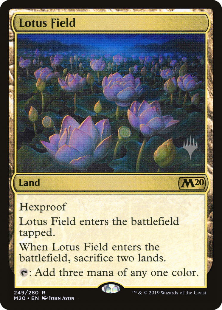 Lotus Field (PPM20-249P) - Core Set 2020 Promos Foil