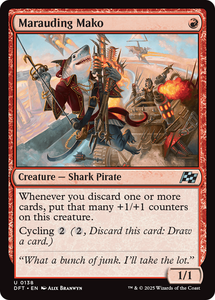 Mako maraudeur (-138) - Feuille d'Aetherdrift 