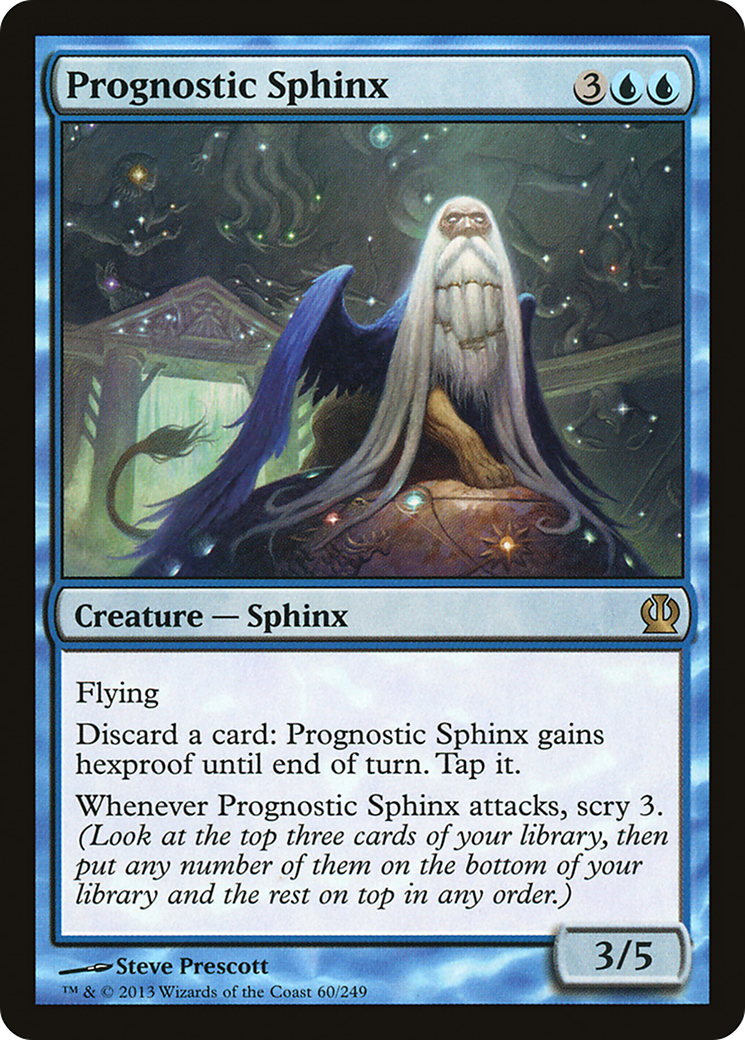 Sphinx pronostique (THS-060) - Feuille de Theros
