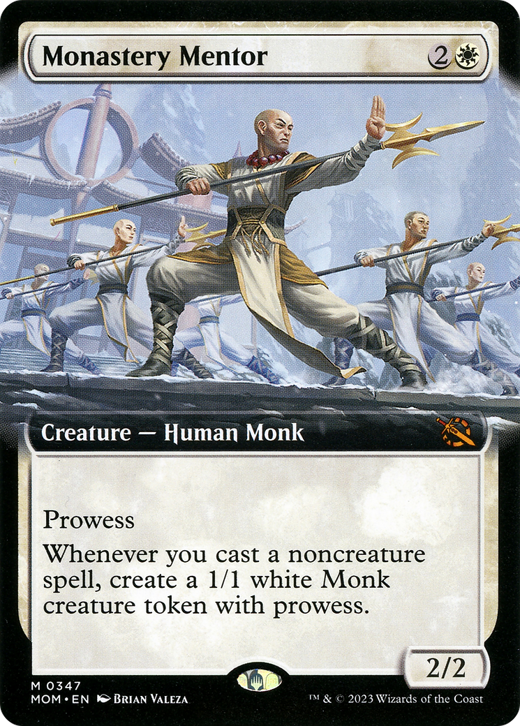 Monastery Mentor (Extended Art) (MOM-347) - March of the Machine: (Extended Art) Foil
