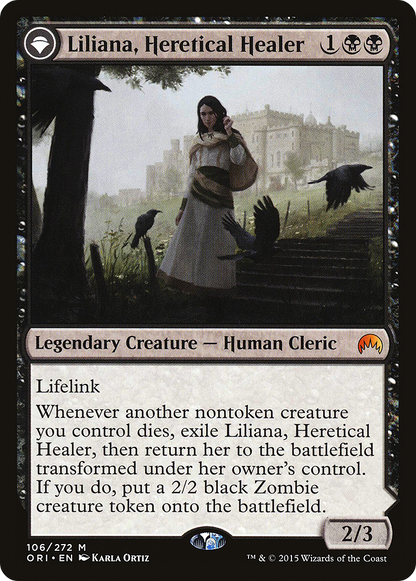 Liliana, Heretical Healer (ORI-106) - Magic Origins: (originpwdfc) Foil