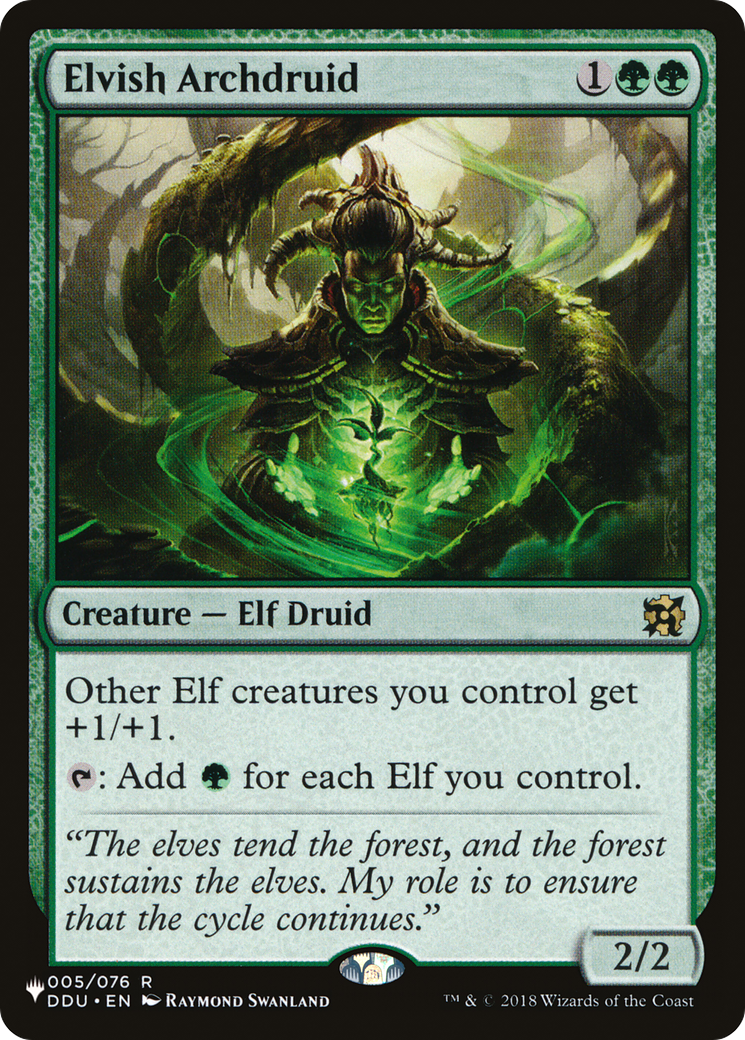 Elvish Archdruid (LIST-DDU-5) - The List