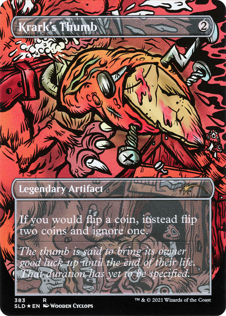 Krark's Thumb (SLD-383) - Secret Lair Drop (Borderless) Foil