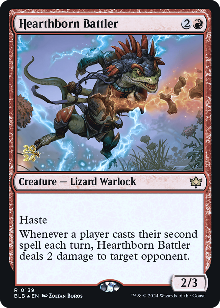Hearthborn Battler (PRE-139) - Bloomburrow Promos Foil