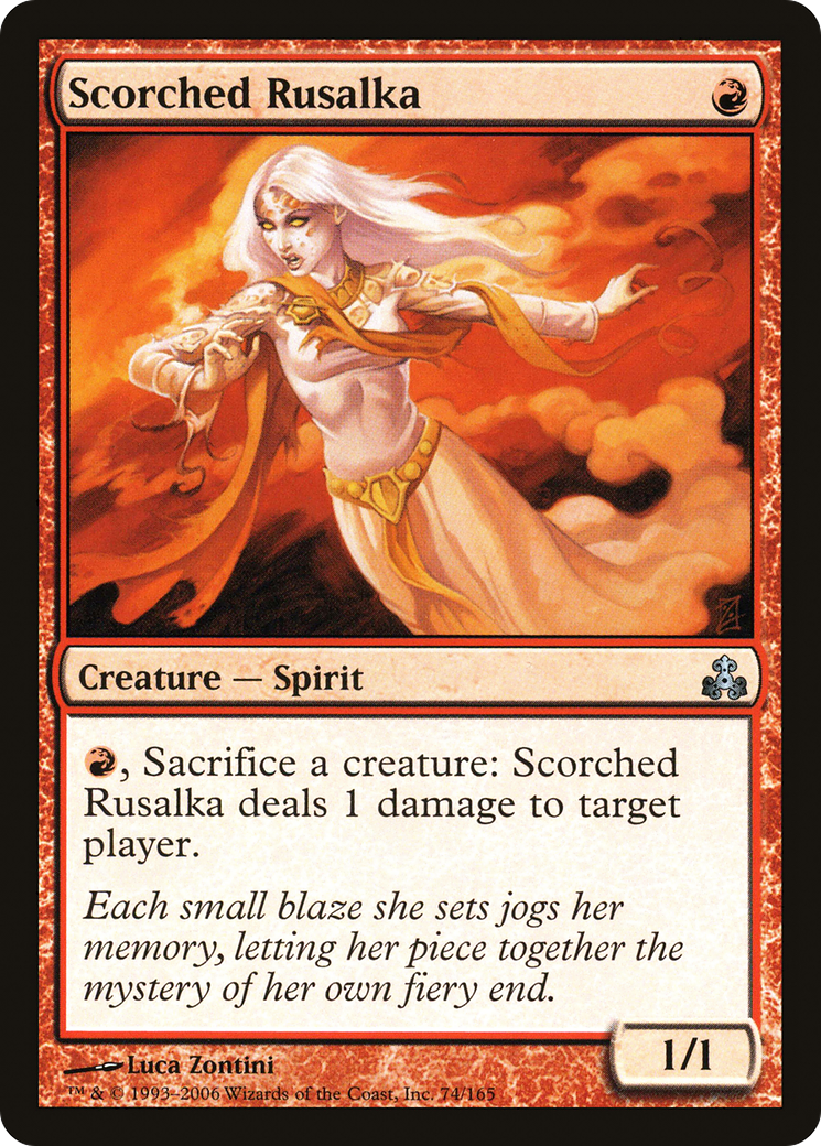 Rusalka calcinée (GPT-074) – Feuille du Pacte des Guildes 