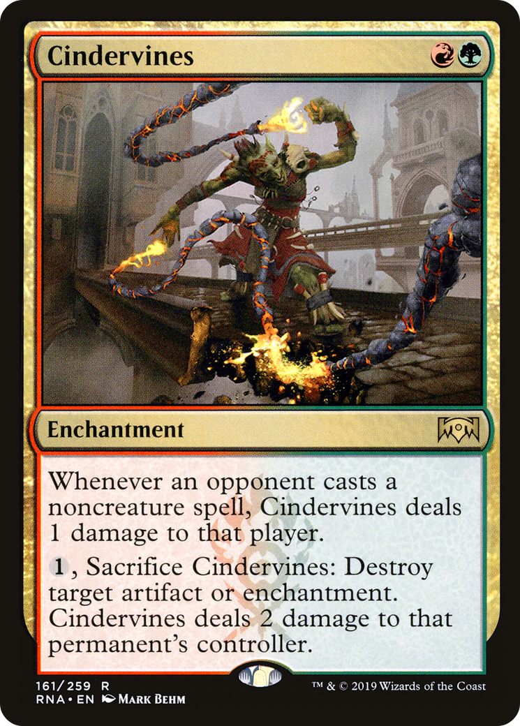 Cindervines (RNA-161) - Feuille d'allégeance de Ravnica