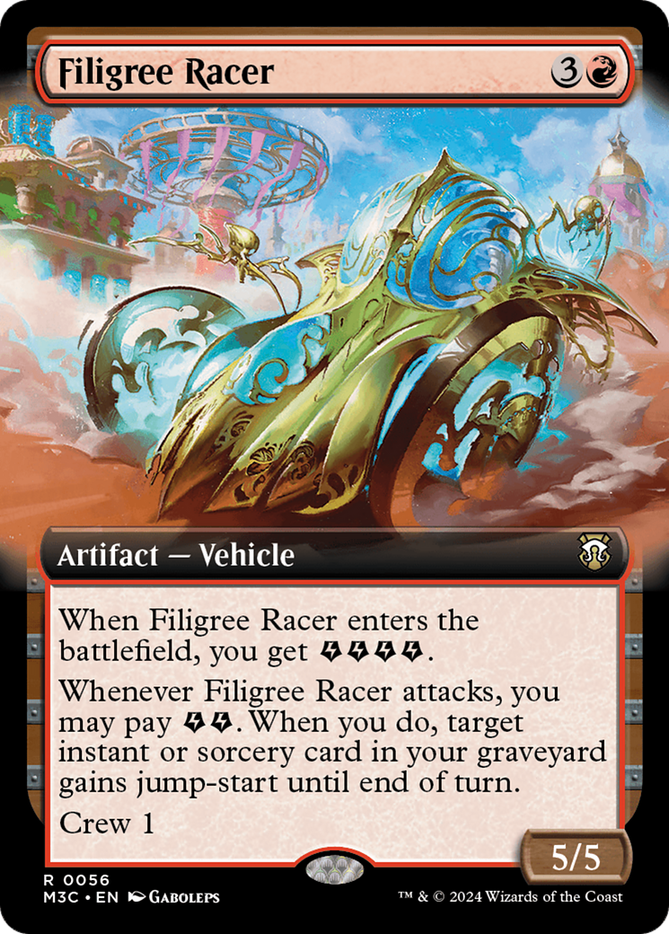 Filigrane Racer (M3C-056) - Modern Horizons 3 Commander : (Extended Art) Foil 