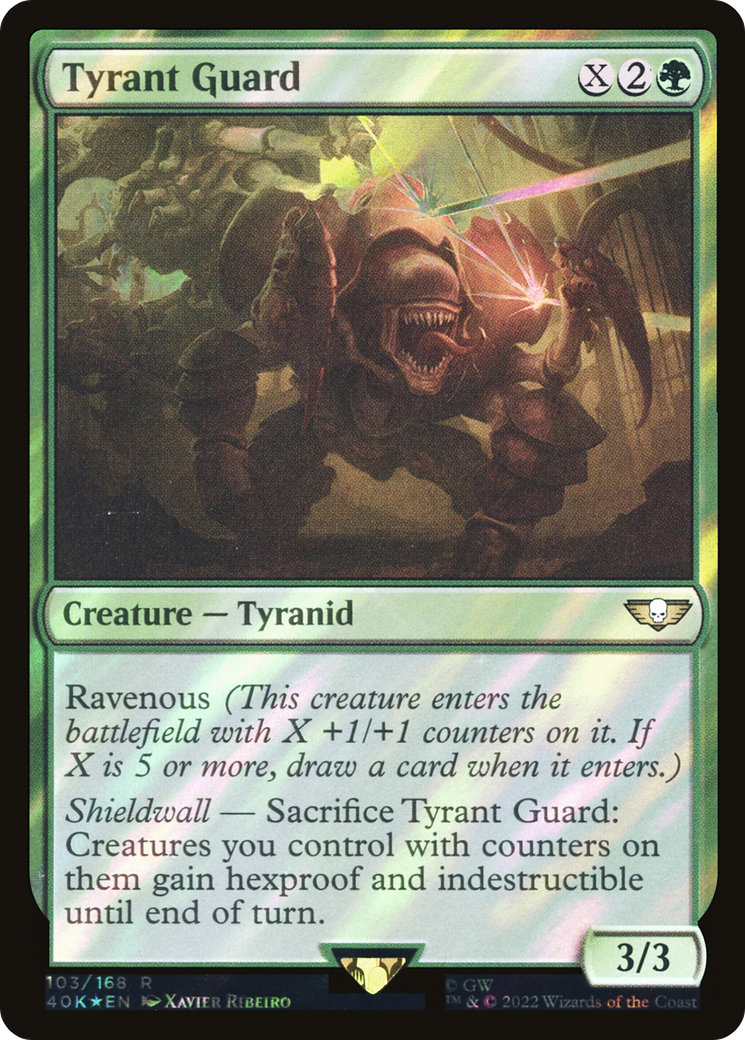 Tyrant Guard (Surge Foil) (40K-103) - Warhammer 40,000 Commander Foil