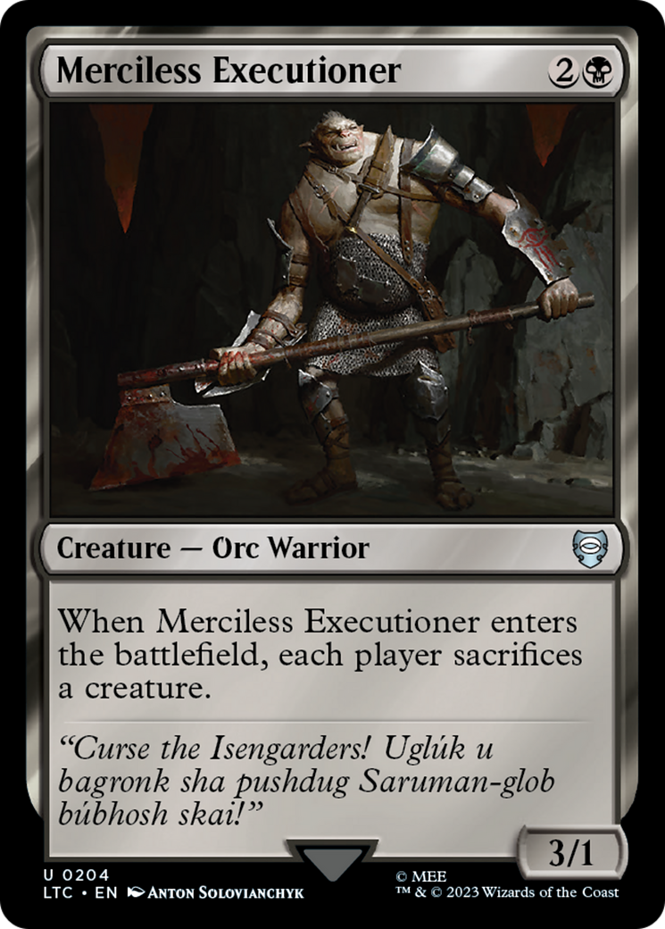Merciless Executioner (LTC-204) - Tales of Middle-earth Commander