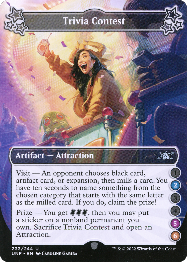 Jeu-questionnaire (UNF-233C) - Unfinity Foil 