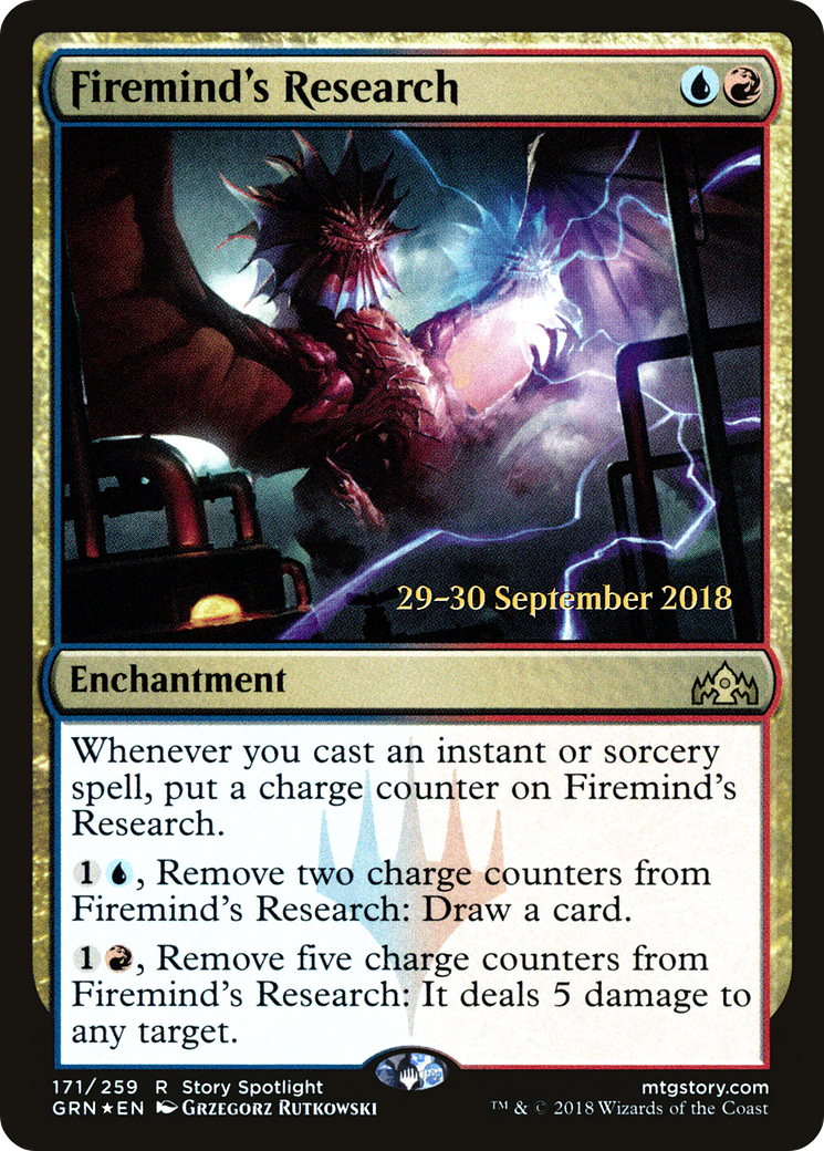 Firemind's Research (PRE-171) - Guilds of Ravnica Promos Foil